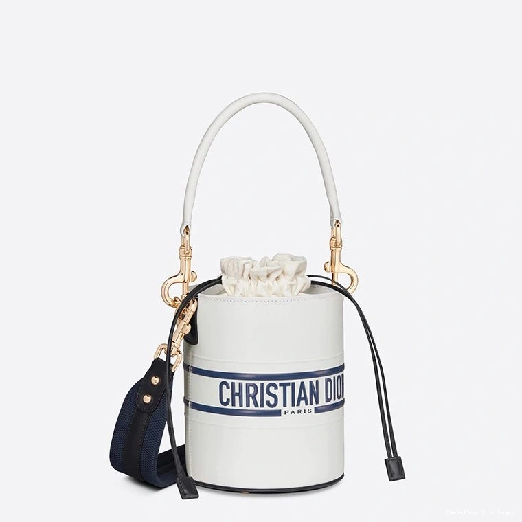 Cheap Dior Small White Smooth Calfskin Bucket Bag Vibe 0816 Luxury
